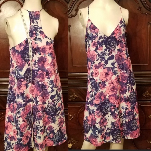 GUC Nymph Flowy Slip/Cami Boho Summer Shift Dress - Picture 2 of 7